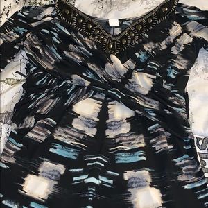 Venus multicolored cold shoulder top